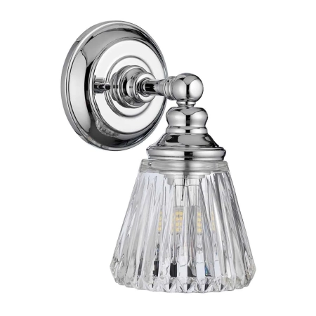 Kinkiet designerski Keynes polerowany chrom QN-KEYNES1-BATH - Quintiesse