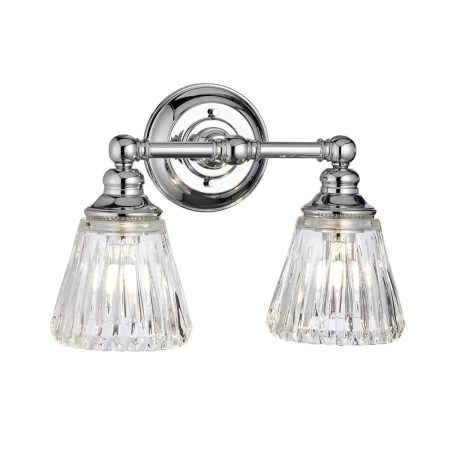 Kinkiet designerski Keynes polerowany chrom QN-KEYNES2-BATH - Quintiesse