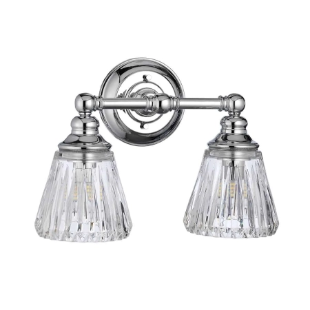 Kinkiet designerski Keynes polerowany chrom QN-KEYNES2-BATH - Quintiesse