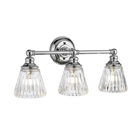 Kinkiet designerski Keynes polerowany chrom QN-KEYNES3-BATH - Quintiesse