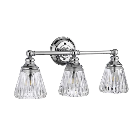 Kinkiet designerski Keynes polerowany chrom QN-KEYNES3-BATH - Quintiesse