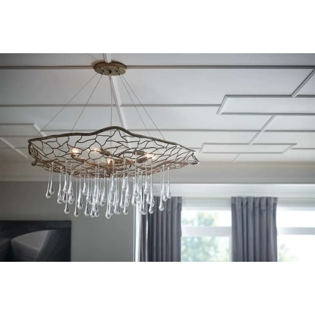 Lampa stylowa wisząca Laguna oksydowane złoto QN-LAGUNA-6P - Quintiesse