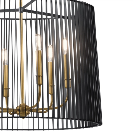 Lampa designerska wisząca LINARA QN-LINARA-6P-BK - Quintiesse