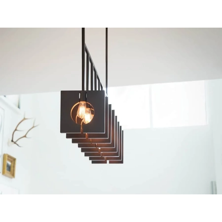 Lampa stylowa wisząca Ludlow grafit QN-LUDLOW8-GR - Quintiesse