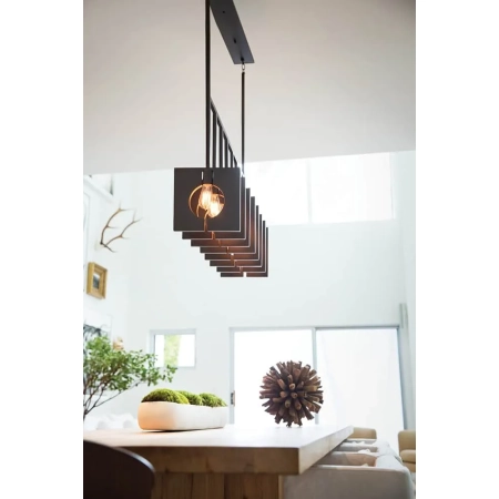 Lampa stylowa wisząca Ludlow grafit QN-LUDLOW8-GR - Quintiesse