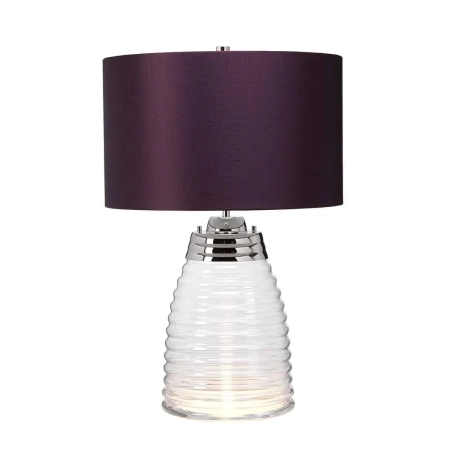 Lampa stołowa Milne fioletowy abażur QN-MILNE-TL-AUB - Quintiesse