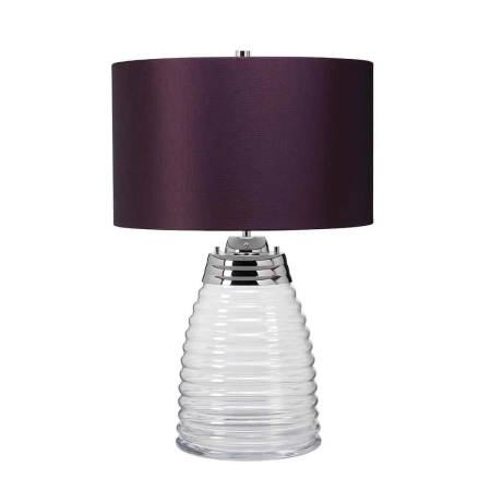 Lampa stołowa Milne fioletowy abażur QN-MILNE-TL-AUB - Quintiesse