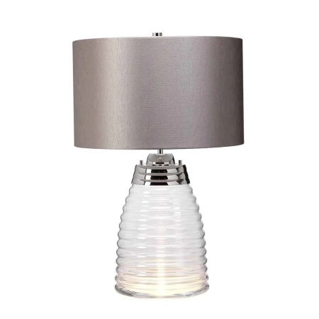 Lampa stołowa Milne szary abażur QN-MILNE-TL-GREY - Quintiesse