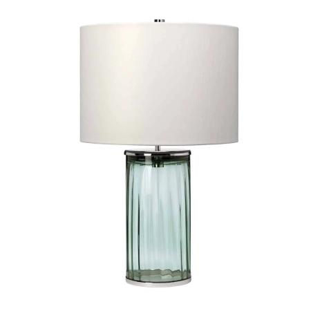 Lampa stołowa Reno zielona/ polerowany nikiel QN-RENO-GREEN-PN - Quintiesse