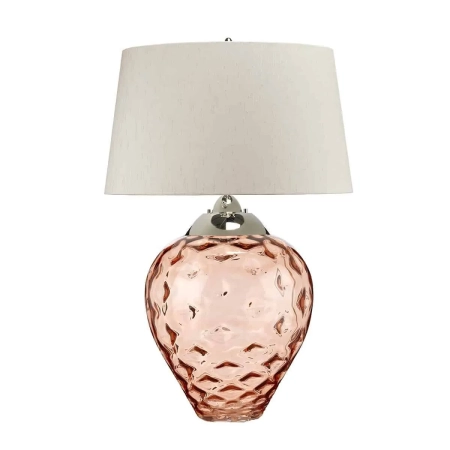 Lampa stołowa Samara łososiowa QN-SAMARA-TL-LRG-SLM - Quintiesse