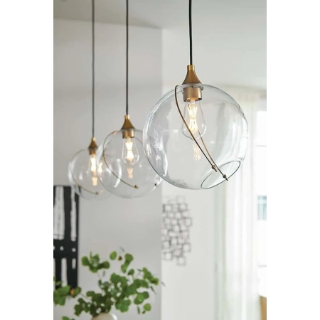 Lampa loft wisząca Skye stary mosiądz QN-SKYE-1P - Quintiesse