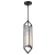Lampa wisząca metalowa czarna ze szklanym kloszem QN-CAIRO-1P-UBZ-CR z serii Cairo