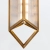 Lampa wisząca mosiężna szklana 1-punktowa QN-CAIRO-1P-VBS-CR z serii CAIRO