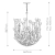 Lampa wisząca metalowa biała 6-punktowa QN-FLORA6-WHT z serii FLORA