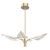Lampa wisząca metalowa złota 79cm QN-FLORIANA-P-S-NBR z serii Floriana