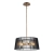 Lampa wisząca metalowa czarno-mosiężna 3-punktowa QN-LINARA-3P-BK z serii LINARA