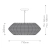 Lampa wisząca metalowa czarna 5-punktowa QN-LUCA-5P-M-BK-BK z serii LUCA