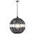 Lampa wisząca metalowa czarna 61cm QN-MADDOX-P-M-BK-BK z serii Maddox