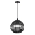 Lampa wisząca metalowa czarna ze szkłem QN-MADDOX-P-S-BK-BK z serii Maddox