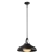 Lampa wisząca metalowa czarna ze szklanym kloszem QN-PALMETTO-P-M-UBZ z serii Palmetto