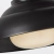 Lampa wisząca metalowa czarna ze szklanym kloszem QN-PALMETTO-P-M-UBZ z serii Palmetto