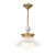 Lampa wisząca mosiężna szklana 37cm QN-SAUCER-1P-M-AB-OPAL z serii SAUCER