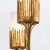 Lampa wisząca złota metalowa 6-punktowa QN-SAWGRASS-6-DG-O z serii SAWGRASS