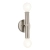 Kinkiet metalowy srebrny 2-punktowy IP44 QN-TORCHE-2W-BN z serii TORCHE