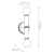 Kinkiet metalowy srebrny 2-punktowy IP44 QN-TORCHE-2W-BN z serii TORCHE
