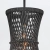 Lampa wisząca czarna metalowa z rattanem QN-TWYLA-1P-BK z serii Twyla