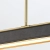 Lampa wisząca metalowa czarna z mosiądzem 80cm QN-VALISE-LP80-VBS-TL z serii Valise