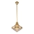 Lampa wisząca mosiężna szklana 34cm QN-WILLARD-P-VBS-PG z serii WILLARD