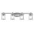 Kinkiet designerski łazienkowy ASHLAND BAY QN-ASHLANDBAY4-PC-BATH - Quintiesse