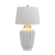 Lampa stołowa Bexley biała/ szczotkowany mosiądz QN-BEXLEY-TL-WBB - Quintiesse