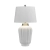 Lampa stołowa Bexley biała/ polerowany nikiel QN-BEXLEY-TL-WPN - Quintiesse