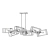Lampa stylowa wisząca Ensemble polerowany nikiel QN-ENSEMBLE6-PN - Quintiesse