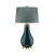 Lampa stołowa Havering turkus/stary mosiądz QN-HAVERING-TL - Quintiesse