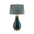 Lampa stołowa Havering turkus/stary mosiądz QN-HAVERING-TL - Quintiesse