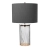 Lampa stołowa Reno przydymione szkło/ polerowany nikiel QN-RENO-SMOKE-PN - Quintiesse