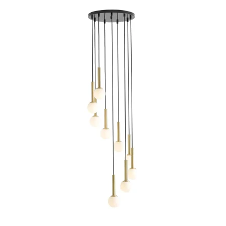 Lampa stylowa wisząca długa RIU 9 czarno złota 1103N1 - Aldex