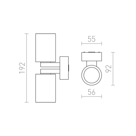 Kinkiet nowoczesny MAC B II R10182 - Rendl