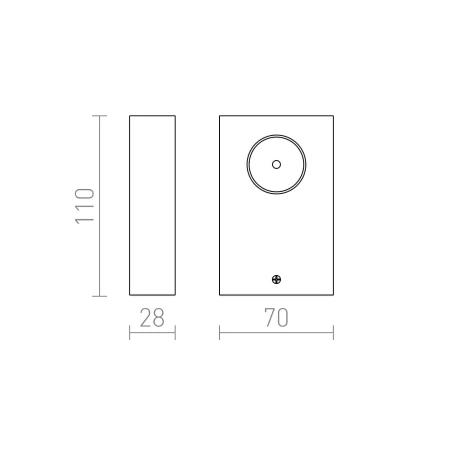 Kinkiet nowoczesny NOZ R10197 - Rendl