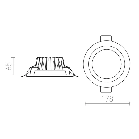 Oprawa wpuszczana okrągła OXA 18 R10276 - Rendl