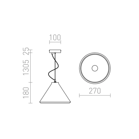 Lampa wisząca nowoczesna RADICAL R12416 - Rendl