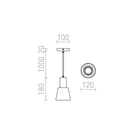 Lampa wisząca nowoczesna ICAR R12418 - Rendl