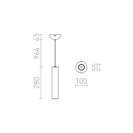 Lampa wisząca nowoczesna RIGA 28 wisząca R12458 - Rendl