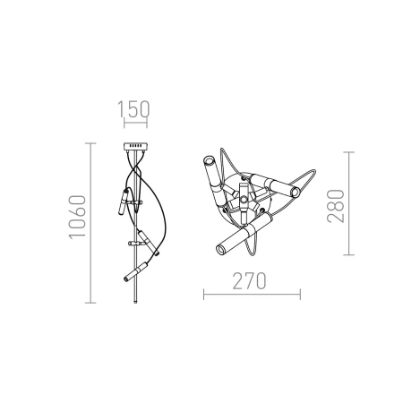 Lampa wisząca nowoczesna VIPER III R12460 – Rendl
