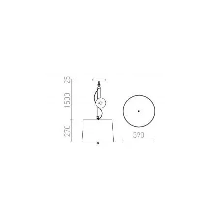 Lampa wisząca abażur LEVITA R12477 - Rendl