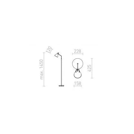 Lampa podłogowa ROSITA R12514 - Rendl