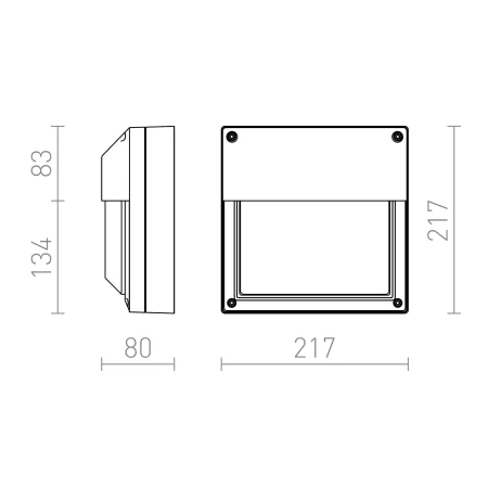 Lampa ścienno-sufitowa DELTA 215 R12566 - Rendl